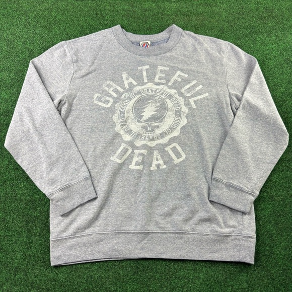 Grateful Dead Sweaters - Grateful Dead Sweatshirt Adult Large Blue Gray Sweater 2011 (See Measurements)